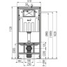 Инсталляция ALCAPLAST SET с хром кнопкой AM101/1120-31RU M71-0001