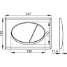 Кнопка управления ALCAPLAST M70 белая