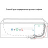 Сифон ALCAPLAST A565CRM3-80 для ванны с напуском воды через перелив, для ванн с толстыми стенками, пластик/металл, длина 80 см