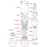 Сливной механизм ALCAPLAST A03A для высоко расположенного бачка