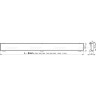 Водоотводящий желоб ALCAPLAST APZ1007-650 FLOOR с порогами для решетки под кладку плитки вертикальный сток APZ1007-FLOOR-650